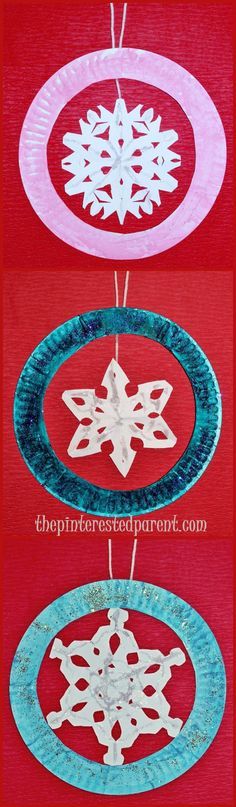 Paper Plate Snowflake Ornament Crafts Paper Plate Snowflake Ornament Crafts