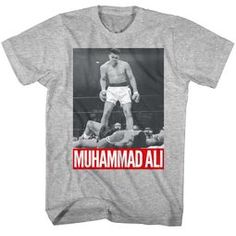 American Classics Muhammad Ali Victory T-Shirt Light Blue Heather