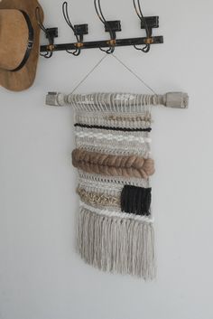 Free Crochet Pattern for a Crocheted & Woven Wall Hanging