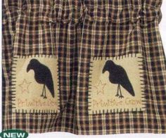 Primitive Star Patchwork Valance Will Add A Touch Of Country Charm Primitive And Country Curtains Valances I Have These Place Mats