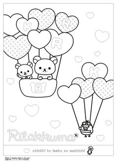 rilakkuma coloring pages - Google Search | coloring book | Rilakkuma