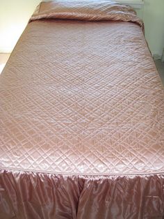 12 Best Satin Bedspreads Images In 2017 Bed Covers Quilts Bedspread Reserved For Marian Vintage Salmon Pink Quilted Satin Bedspread Coverlet