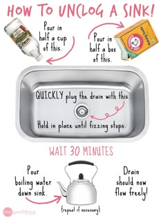 25 Best Clogged Drains Images On Pinterest In 2018 Have A Stubborn Slow Moving Drain How To Unclog Sink Without Chemicals Via