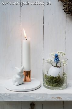 weiss ca 5,3 bis 5,7 cm lang === MINIATUR 7 x WACHSKERZEN mit Docht