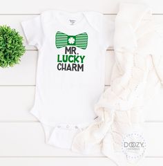 Baby Boy St Patricks Day One-Piece Long Sleeve Romper Outfit Wee Little Hooligan