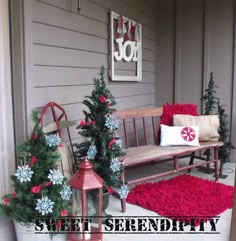 sweet serendipity front porch christmas display seriously adorable - Christmas Decorating Ideas Outdoor Benches sweet serendipity front porch christmas display seriously adorable - Christmas Decorating Ideas Outdoor Benches