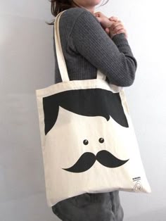 Canvas Mini Tote For Girls 100/% Cotton Orange with Blue and White Accent.
