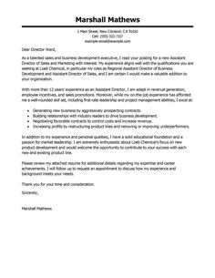 revenue manager cover letter