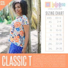 lularoe classic t size chart shop now www facebook com groups lularoe size chart