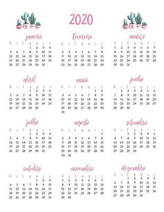 almanaque 2020 y calendario mensual en 2020 calendarios 2020 montly calendar