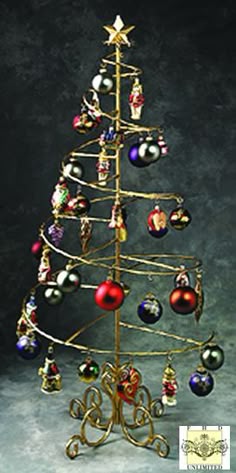 Wrought Iron Christmas Ornament Display Tree Branches Brown Wrought Iron Christmas Ornament Display Tree Branches Brown
