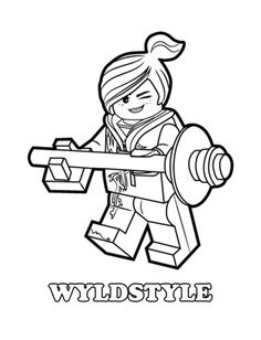 Wyldstyle Is Emmets Friend And A Good Female Fighter Who Will Help Him Save Bricksburg Just Print It Enjoy With This Free The Lego Movie Coloring