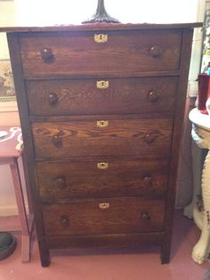 Antique Mahogany Highboy Chest Of Drawers Dresser Ornate Top Vintage High Chairs Antique Chest Dresser Drawers Of Cabinet Top Drawer Credenza