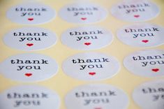 1000 Pretty Things Inside Stickers Thank You Label for Envelope Bag Gift Seal au