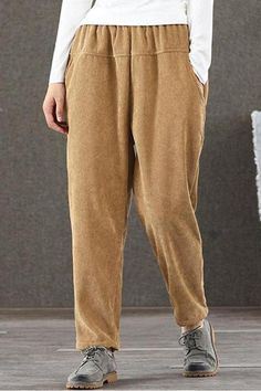 YUNY Men Pocket Causal Drawstring High Rise Beam Foot Solid Pants Khaki XL