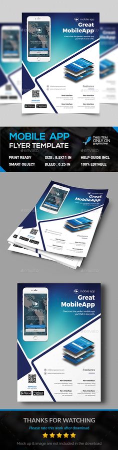 mobile app flyers with iphone android mockup mobile app mockup flyers for advertising an app