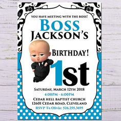 Download The Boss Baby invitation the boss baby birthday party ...