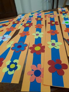 Orange Fl Borders For Softboards Class Bulletin Boards Circle Time Fl Border Decoration Boarders School