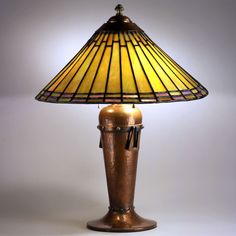 23 Best Arts And Crafts Movement Images On Pinterest Art Table Lamp C 1910 28 Leaded Gl Br Copper