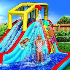 Bounce House Inflatable Water Slide Bouncer Jumper Waterslide Backyard Kids Pool Bounce House Inflatable Water Slide Bouncer Jumper Waterslide Backyard Kids Pool