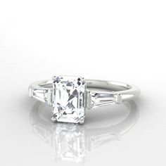 bague or blanc diamant rectangle bague or blanc diamant rectangle