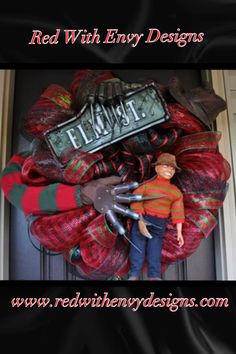 halloween wreath deco mesh wreath mesh wreath orange wreath black wreath - Freddy Krueger Halloween Decorations halloween wreath deco mesh wreath mesh wreath orange wreath black wreath - Freddy Krueger Halloween Decorations