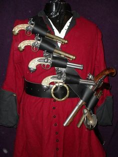 Old Look Pirate Pistol Black Beard Antique Gun Jack Sparrow Hook Gun Slinger