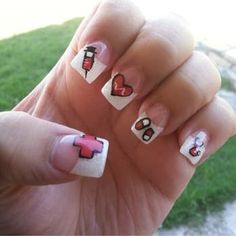 100 Best Nurse Nail Designs Images On Pinterest Nails 100 Nurse Nail Designs Inspired By The Medical Profession Naildesignideaz Naildesign Nailart