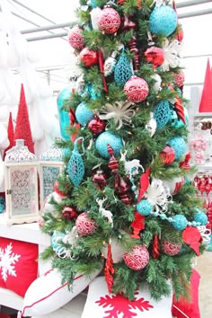 christmas decor red christmas trees turquoise christmas christmas colors christmas tree decorations - Red White And Turquoise Christmas Decor christmas decor red christmas trees turquoise christmas christmas colors christmas tree decorations - Red White And Turquoise Christmas Decor