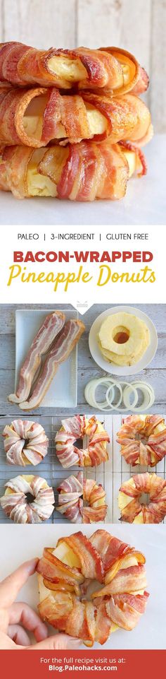 168 best bacon recipes images on pinterest cooking recipes bacon wrapped pineapple donuts
