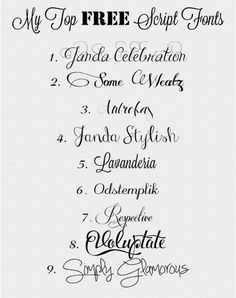 wedding calligraphy fonts