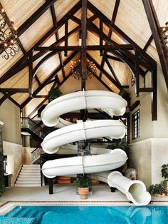 51 Pool Slides Ideas Pool Slides Swimming Pools Swimming Pool Slides
