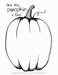 Coloring Pages Of Pumpkins To Print