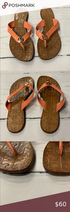 MENS AMERICAN EAGLE BROWN /& TAN LEATHER FLIP FLOPS SANDALS ~ 10 11 12 13 14 NEW!