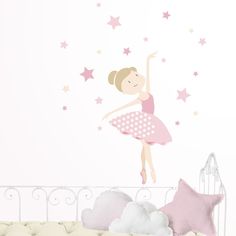 Hermosa Diversión Pegatinas /"Pretty Ballerina/" para tarjetas /& Craft