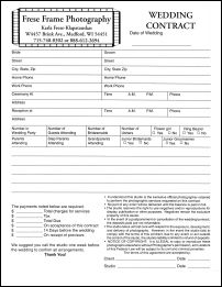photography contract template free