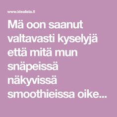 seuraa kaikille laihdutusjuoma seuraa kaikille laihdutusjuoma