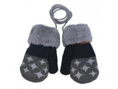 Purple Glamour Girlz Adorable Super Soft Baby Girls Boys Warm Winter Snowflake Mittens 1-3 Years
