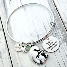 Sports Accessory Store Custom Kidney Cancer Awareness Never Give Up Choose MOM OR DAD Charm ONLY Bracelet Jewelry