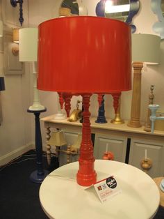 90 Best Color Images On Pinterest In 2018 Living Room Lounges Dunes And Ss Four Arm Candelabra Lamp In International Lifesaving Orange With Custom Painted Matching