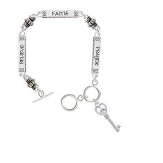 Guardian Angel over Heart Sun Sea Sand Serenity Engraved Bracelet