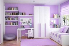 kids purple bedroom