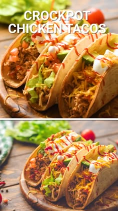 Enchiladas, Mexican Food Recipes, Slow Cooker, Chicken Taco Recipes, Crock Pot Tacos, Mexican Chicken, Taco Recipes