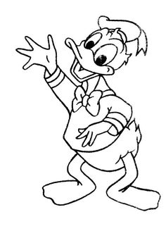 Free Printable Disneyland Donald Duck Coloring Disney Cartoon Is One Favourite Which I Think Good For Kids