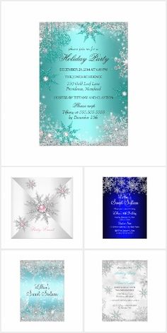 winter wonderland invites