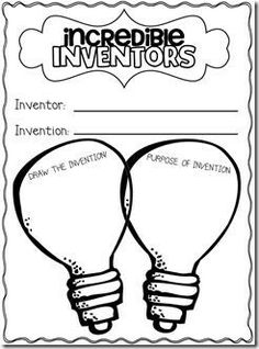 Inventor Convention worksheet | Printable worksheets, Inventions