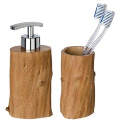 {Seifenspender holzoptik
23} WENKO Bad-Accessoire-Set Slate Rock, 4-teilig | Bad-Accessoires ... | {Seifenspender holzoptik
23}