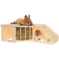 Trixie Plana de Madera Tortuga Conejo Cobaya Hámster Mascota Hideaway Casa