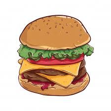 Resultado de imagen para hamburguesa dibujo | Hamburguesas dibujos ...