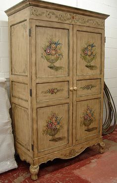 This is a gorgeous antique French armoire It is so elegant & is
